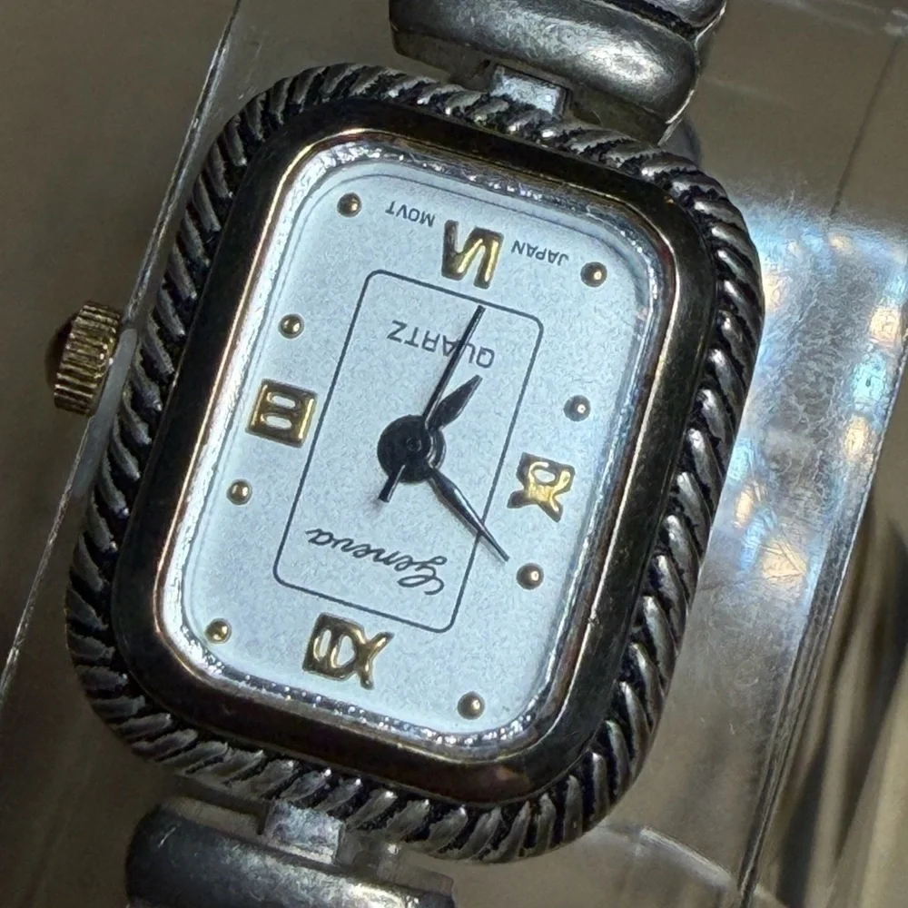 Vintage Geneva Silver and Gold Women's Watch